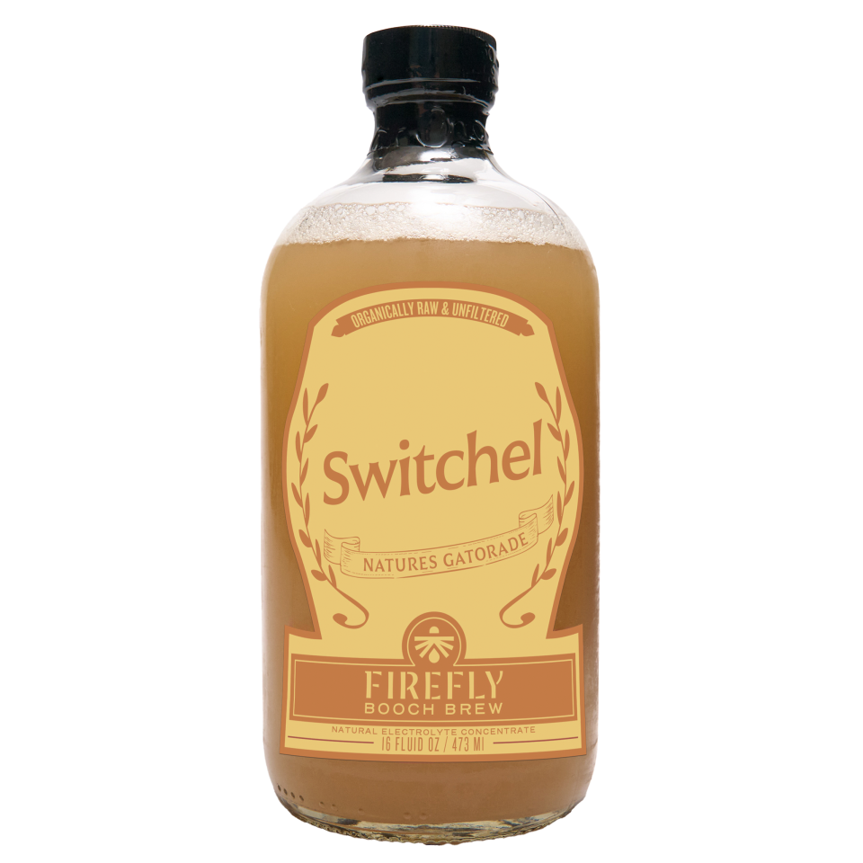 Bottle of Switchel Natures Gatorade by Firefly Brew