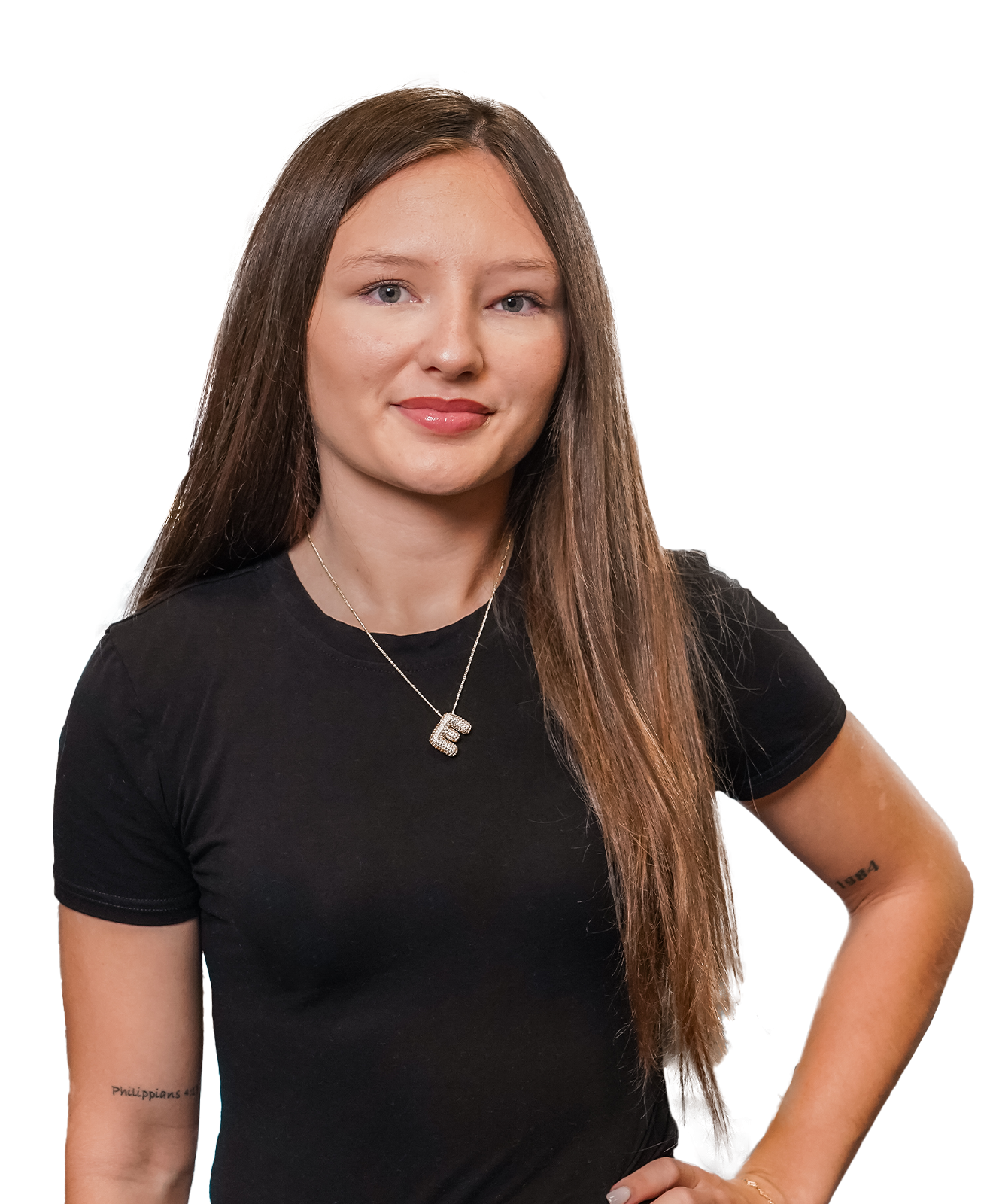 Portrait of a young woman team member at Firefly Brew, an Oklahoma kombucha brewery.