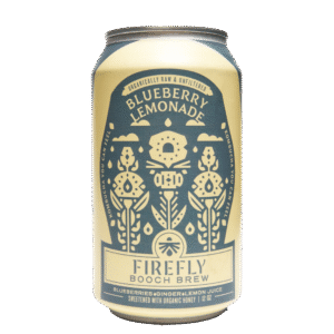 Blueberry Lemonade kombucha can from Firefly Brew