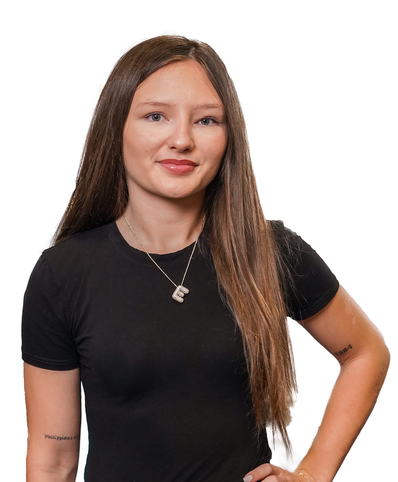 Portrait of a young woman team member at Firefly Brew, an Oklahoma kombucha brewery.