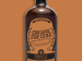Bottle of Firefly Brew Organic Fire Cider on an orange background.
