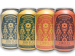 Four cans of Firefly Brew kombucha featuring different flavors.